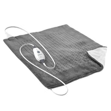 PureRelief Ultra-Wide Microplush Heating Pad Gray