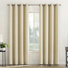 Sun Zero Broderick Theater Grade Blackout Curtains, 2-pack CREAM 84L X 52W