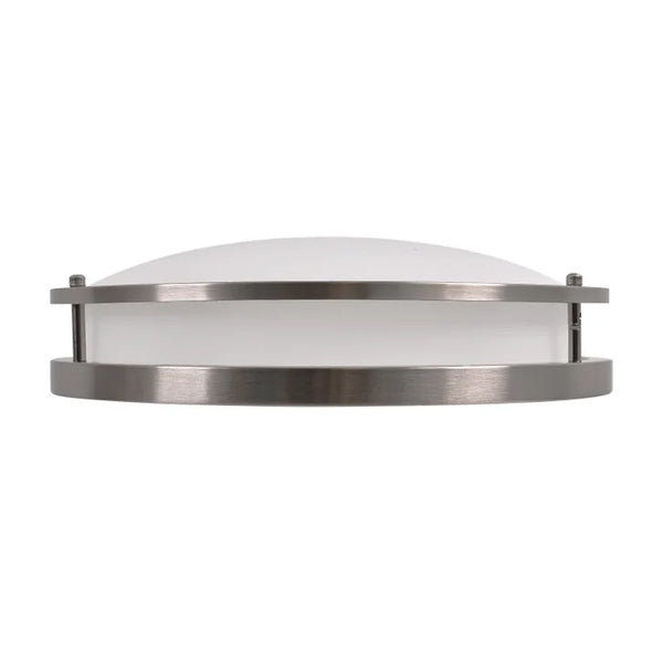 Energetic Lighting 14" LED Flush Mount Light Fixture- Brushed Nickel