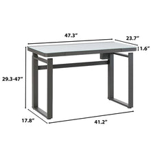 Tresanti Aurora 47” Adjustable Height Desk with LED Lighting