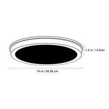Energetic 14” Slim LED Flush Mount Light Fixture -Brushed Nickel