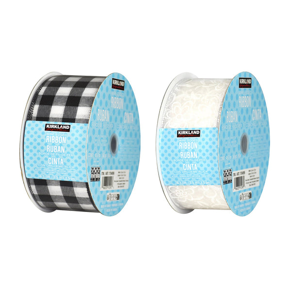 KIRKLAND SIGNATURE ^ EVERYDAY WIRE EDGED RIBBON, 50 YARDS