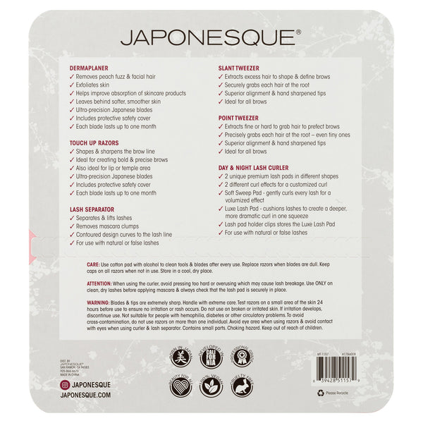 JAPONESQUE FLAWLESS FACE KIT 8 PIECE SET