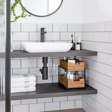Seville Bamboo 2-Tier Sliding Drawer Organizer - Retail $33