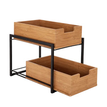 Seville Bamboo 2-Tier Sliding Drawer Organizer - Retail $33