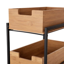 Seville Bamboo 2-Tier Sliding Drawer Organizer - Retail $33