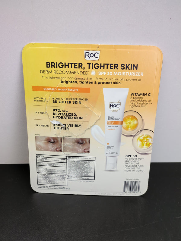 RoC Revive and Glow Vitamin C Moisturizer, SPF 30, 2.5 fl oz, 2-pack