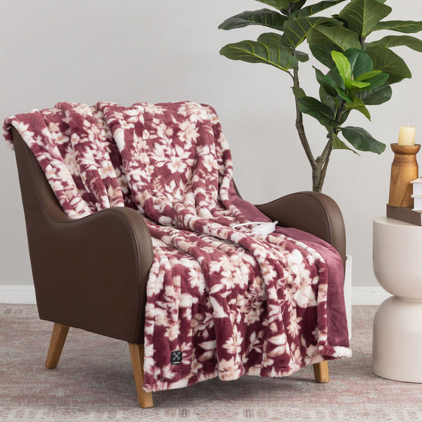 Berkshire Brewing Company Heated Luxe Faux Fur Throw