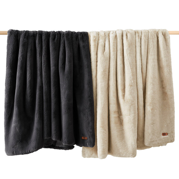 FRYE LUXE FAUX FUR THROW 60" X 70"