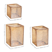 Evergreen 3 Piece Assorted Designs LED Glass Cubes & Spheres Towers Set