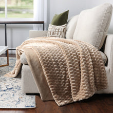 Life Comfort Textured Faux Fur Throw 60