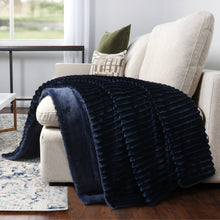 Life Comfort Textured Faux Fur Throw 60