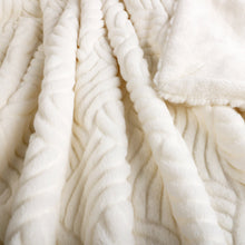 Life Comfort Textured Faux Fur Throw 60