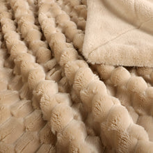 Life Comfort Textured Faux Fur Throw 60