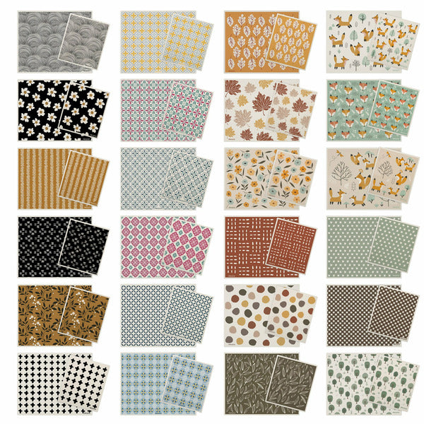 Swedish Dishcloths, 12-piece Set, Assorted Designs