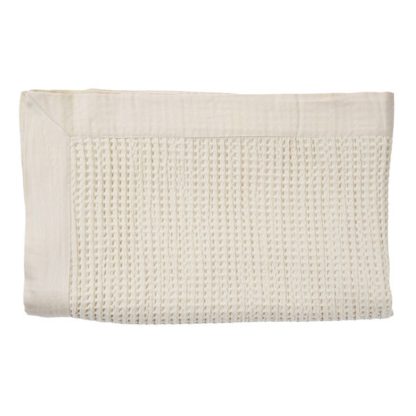 Jennifer Adams Cotton Waffle Throw 60" x 70"