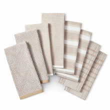 Town & Country Organic Kitchen Towels 8 Pack, in 4 Designs