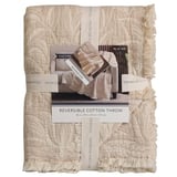 Reversible Cotton Jacquard Throw 50