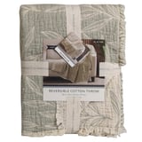 Reversible Cotton Jacquard Throw 50