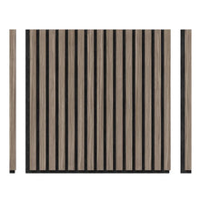 Artika Sonolok Sound-Absorbing Slatted Panel Kit Walnut