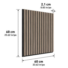 Artika Sonolok Sound-Absorbing Slatted Panel Kit Walnut