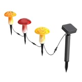 Infinity X1 Solar Glass Mushroom Lights 3-Pack