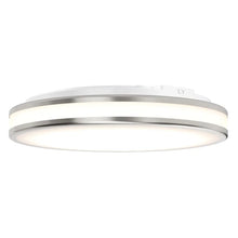 Artika Hemisphere 15” LED Flush Mount Light Fixture - Brushed Nickel