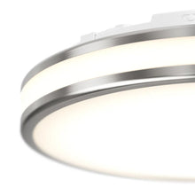 Artika Hemisphere 15” LED Flush Mount Light Fixture - Brushed Nickel