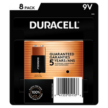 Duracell 9V Alkaline Batteries, 8-count