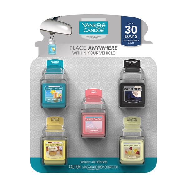 Yankee Candle Car Jar Air Freshener 5-Pack