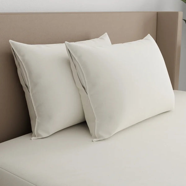 AllerEase Organic Zippered Allergy Pillow Protector, 2-pack