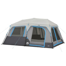 CORE 10-Person Lighted Instant Cabin Tent with Half-Fly