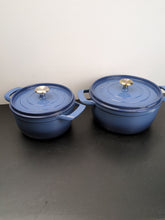 Tramontina Blue 4-quart & 6-quart Enameled Cast Iron Round Dutch Oven, 2-pack