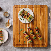 Teakhaus Reversible XL Cutting Board with Smartphone/Tablet Cut Out