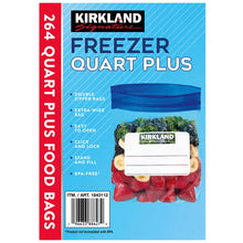 Kirkland Signature Freezer Quart Plus Bags, 264-count