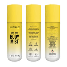 NUTRIUS BRAZILIAN BRAZILIAN BODY MIST 4 OZ, 3-PACK