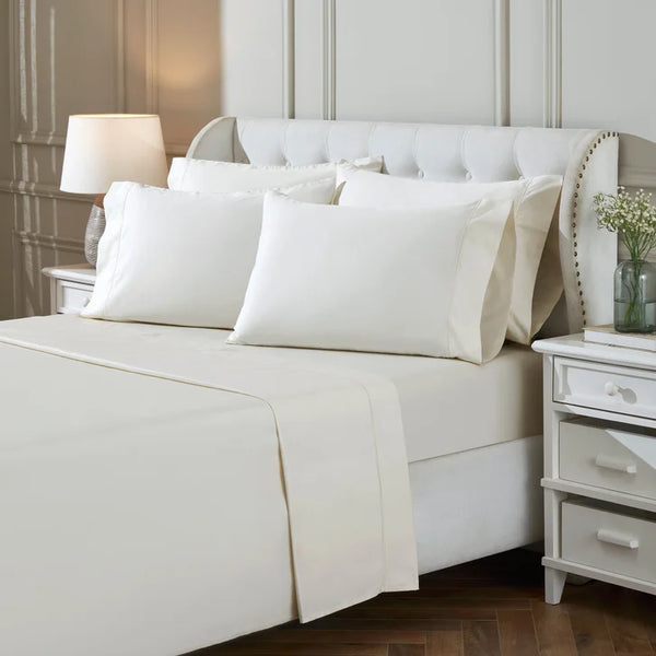 TheraLuxe by Therapedic 300 Thread Count Cooling 6-piece Sheet Set Ivory Queen