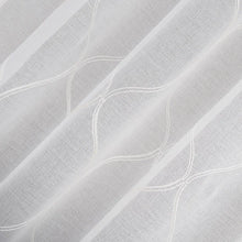 Portside Embroidered Trellis Sheer Curtains, 2-pack