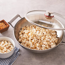 MIU Clad Stainless Steel Wok with Turner & Lid