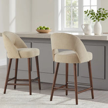 Lilah Counter Stool in Tan, Set of 2