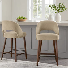 Lilah Counter Stool in Tan, Set of 2