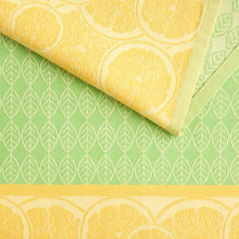 Jacquard Flatwoven Kitchen Towels, 8-pack- Lemons