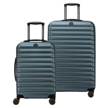 NEW - Delsey Paris Helium Edge Green 2-piece Hardside Luggage Set