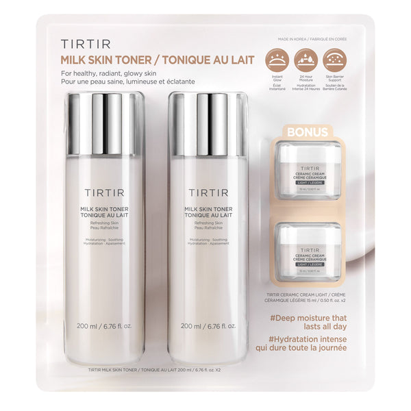 TIRTIR Milk Skin Toner 2-Pack, 6.76 FL OZ