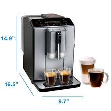Bosch 300 Series Fully Automatic Espresso and Coffee Machine, Dark Silver