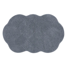 Scallop Tufted Bath Rug Gray