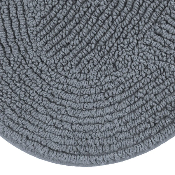 Scallop Tufted Bath Rug Gray