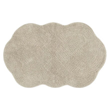 Scallop Tufted Bath Rug Tan