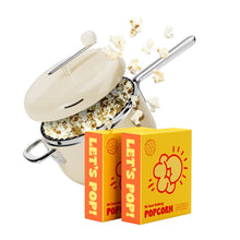 Popsmith Popcorn Popper Starter Kit- Cream