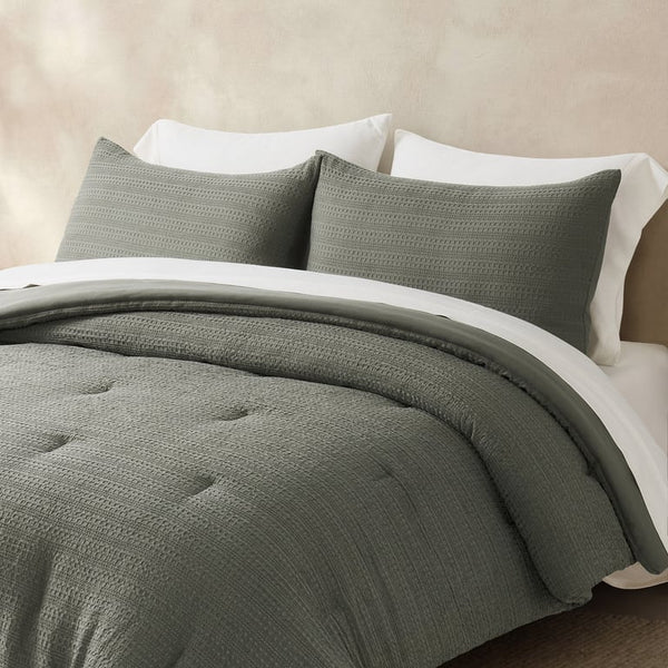 Evergrace 3-Piece King Size Waffle Comforter Set